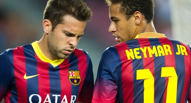 Alba en Neymar