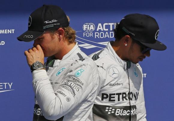 Hamilton en Rosberg 