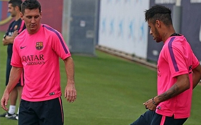 Neymar met Messi